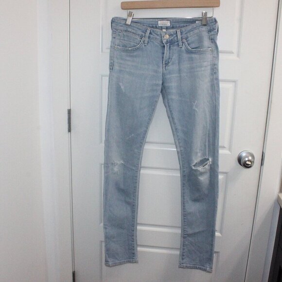 Agolde Chloe Distressed Mid Rise Skinny Size 25 - Picture 1 of 3